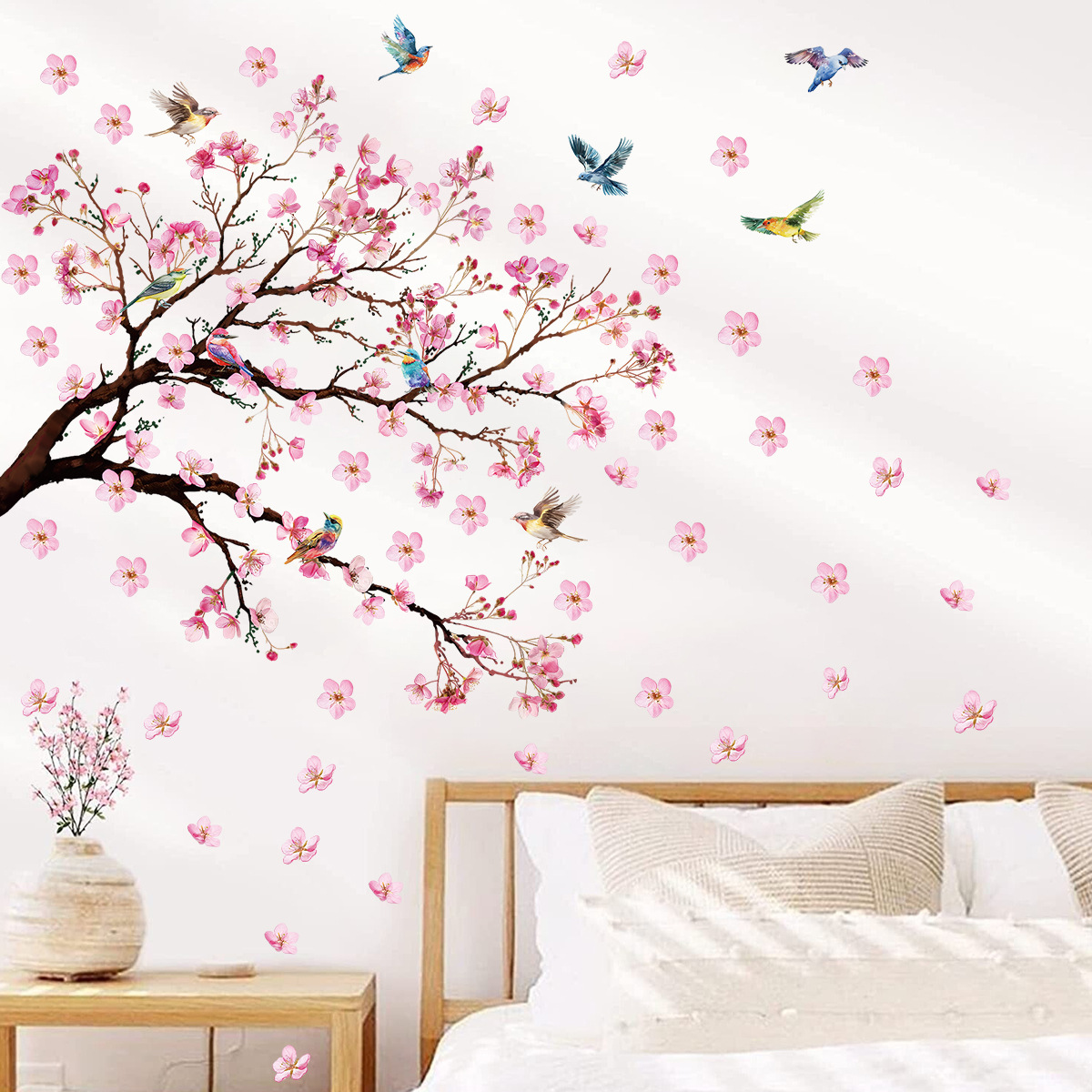 Watercolour Bird Flower Wall S - đánh giá và giá Baby Girl Nursery Quotes