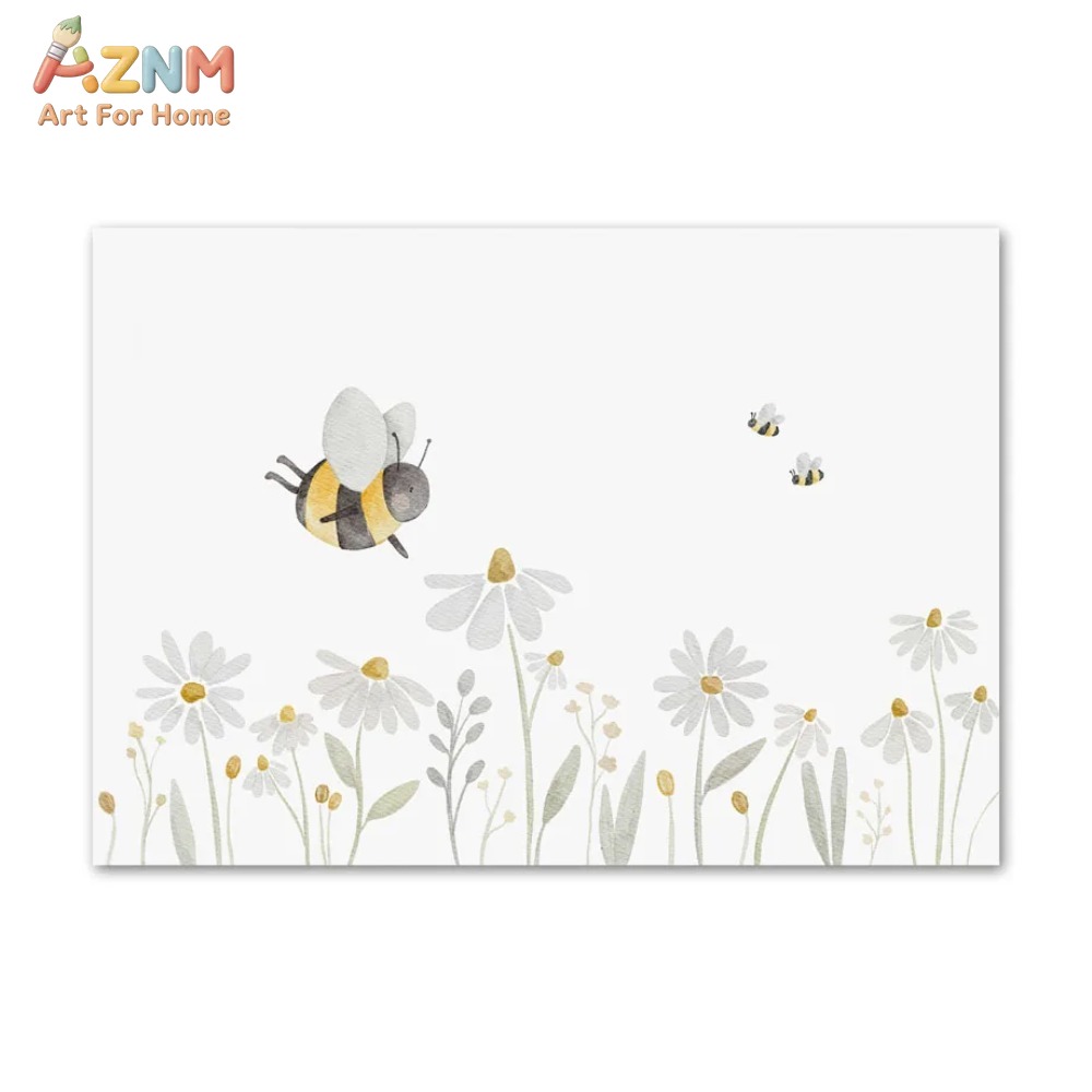 AZNM Watercolor Bear Fox Anima - đánh giá và giá Baby Nursery Frames