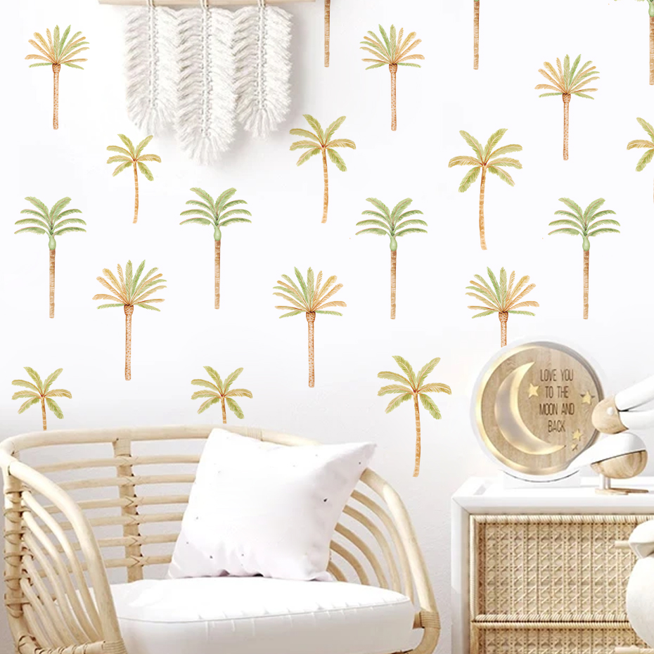 Boho Coconut Palm Tree Wall St - đánh giá và giá Baby Girl Nursery Quotes
