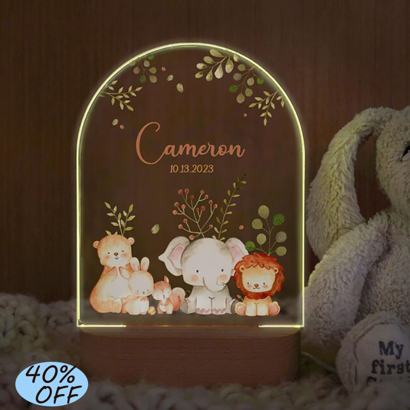 Custom Name Baby Night Light P - đánh giá và giá Baby Nursery Boy