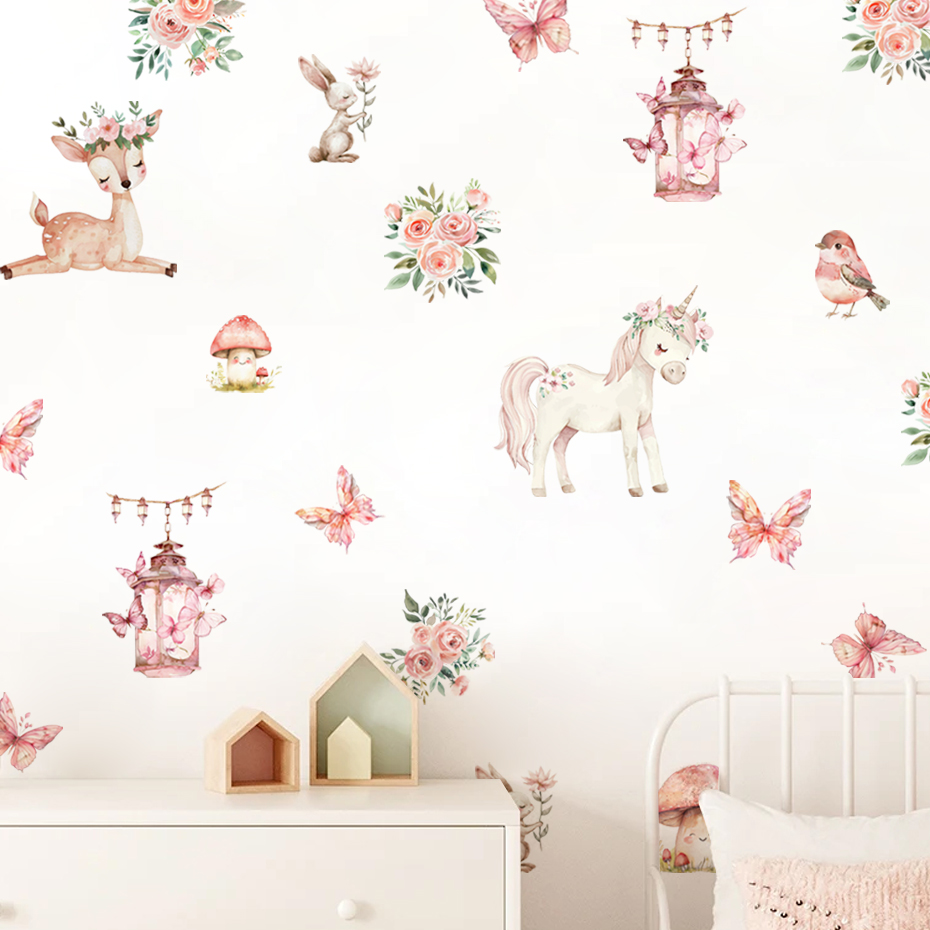 Cartoon Beautiful Deer House W - đánh giá và giá Baby Girl Nursery Quotes