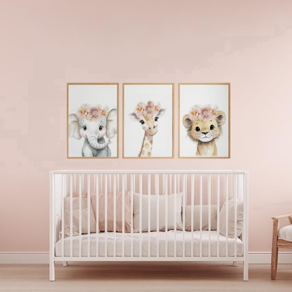 Baby Girl Nursery Wall Art Set - đánh giá và giá Baby Nursery Frames