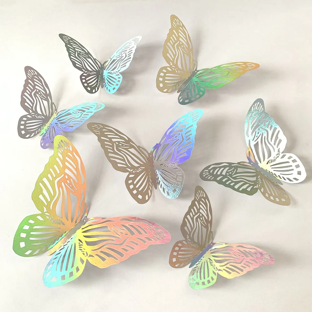 12pcs Colorful Silver Butterfl - đánh giá và giá Baby Girl Nursery Quotes