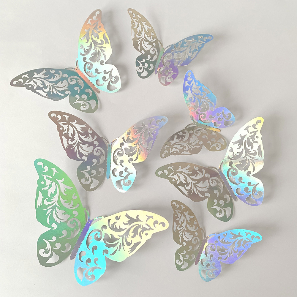 12pcs Colorful Silver Butterfl - đánh giá và giá Baby Girl Nursery Quotes