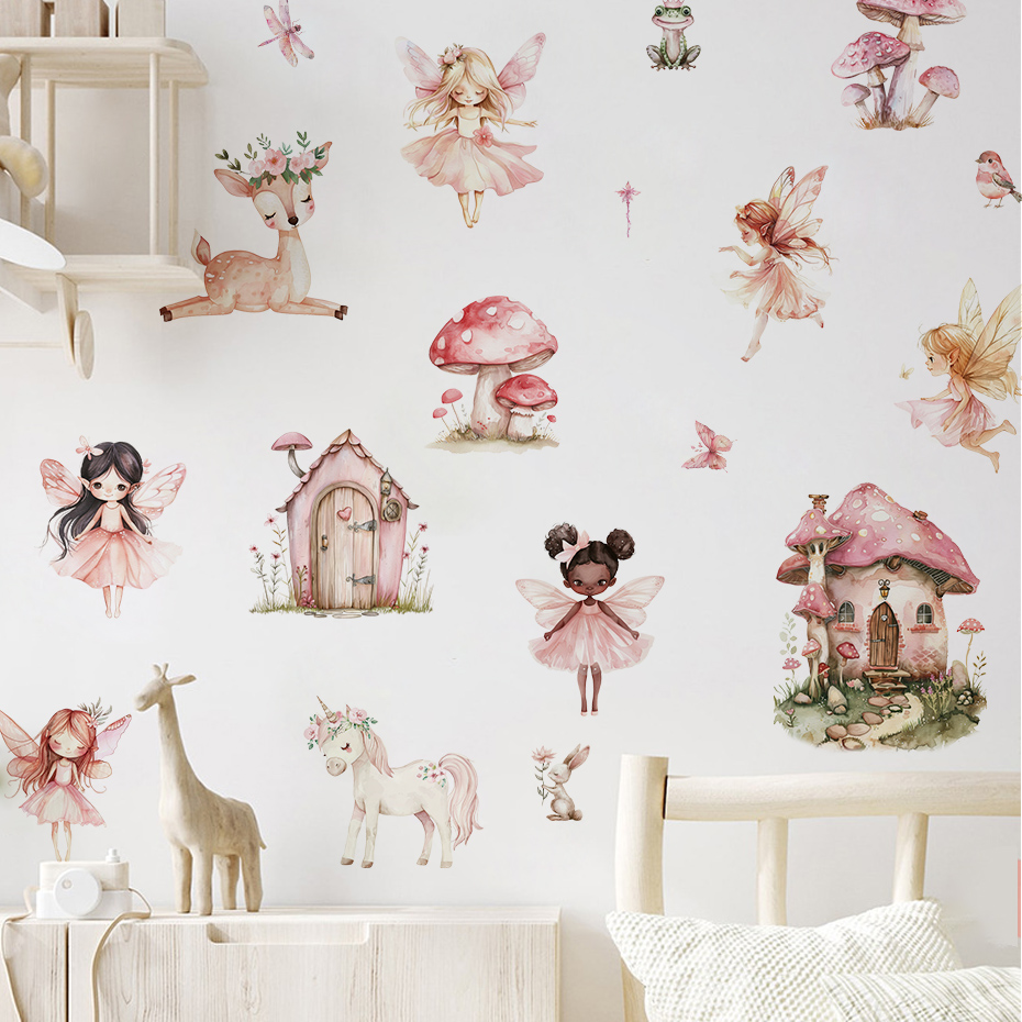 Cartoon Cute Fairy Mushroom Ho - đánh giá và giá Baby Girl Nursery Quotes