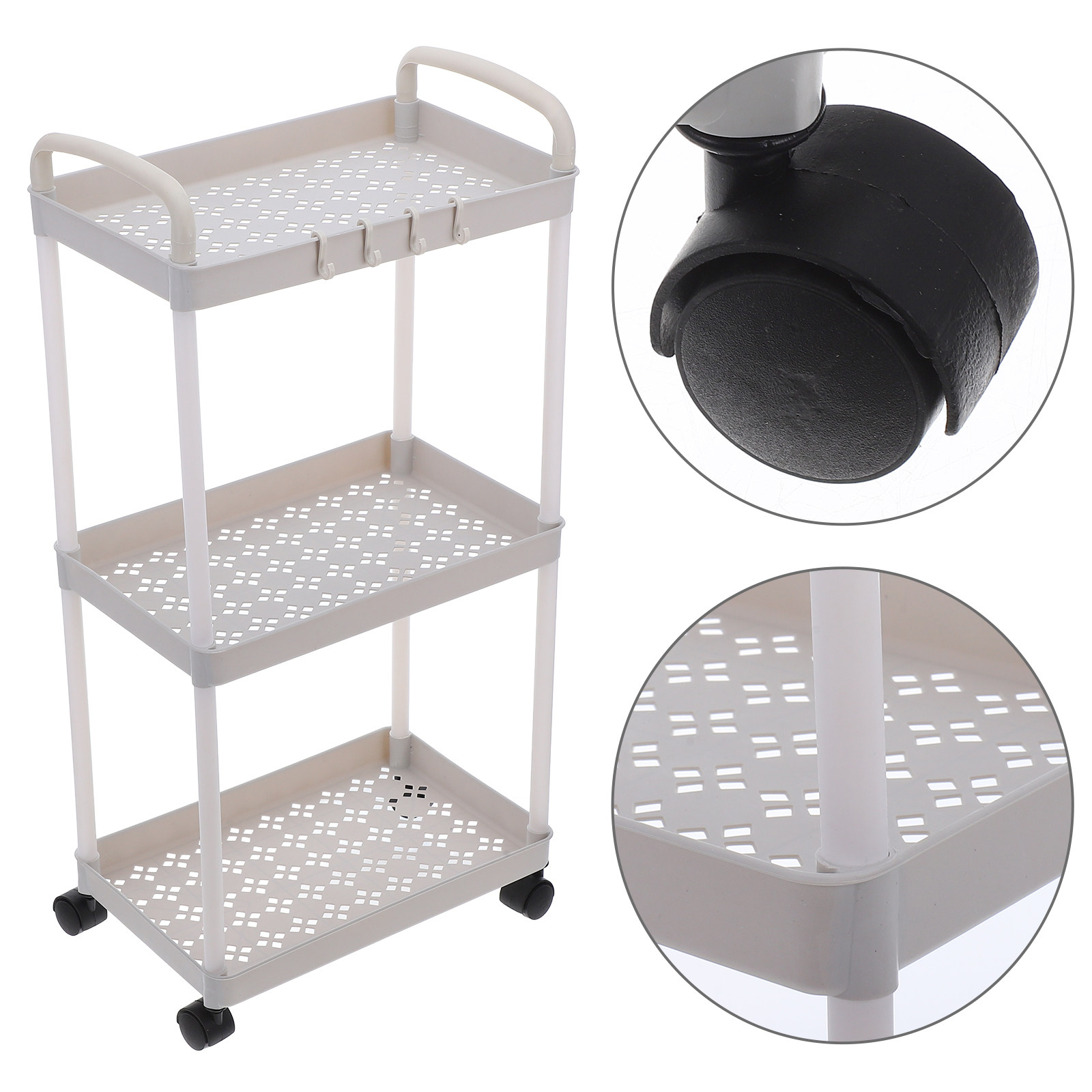 3 Tier Plastic Storage Cart Ro - đánh giá và giá Baby Nursery Trolley