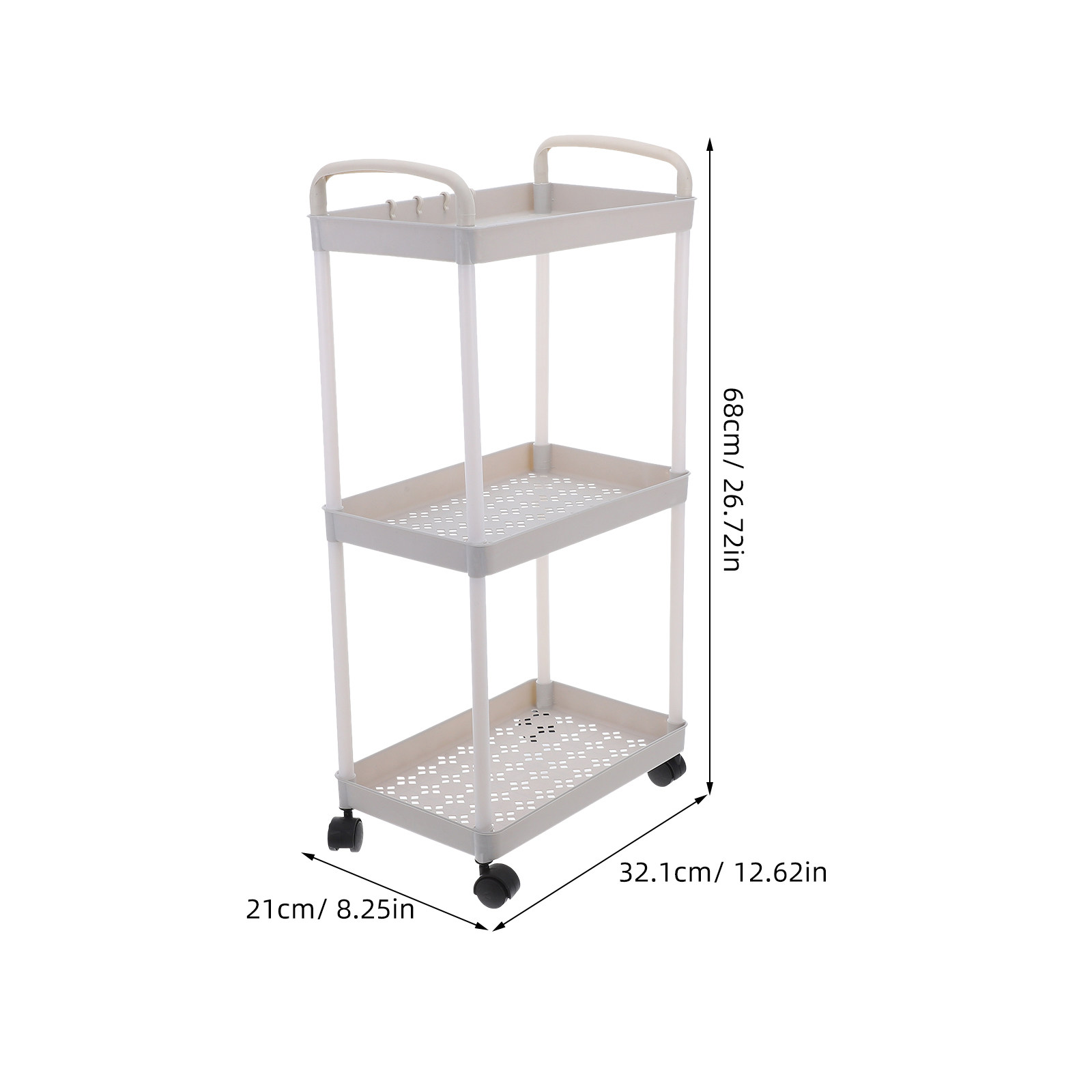 3 Tier Plastic Storage Cart Ro - đánh giá và giá Baby Nursery Trolley