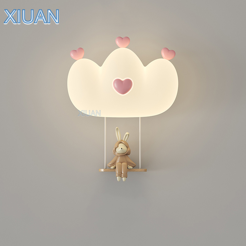 Romantic Pink Crown Wall Lamps - đánh giá và giá Baby Nursery Wall Lights