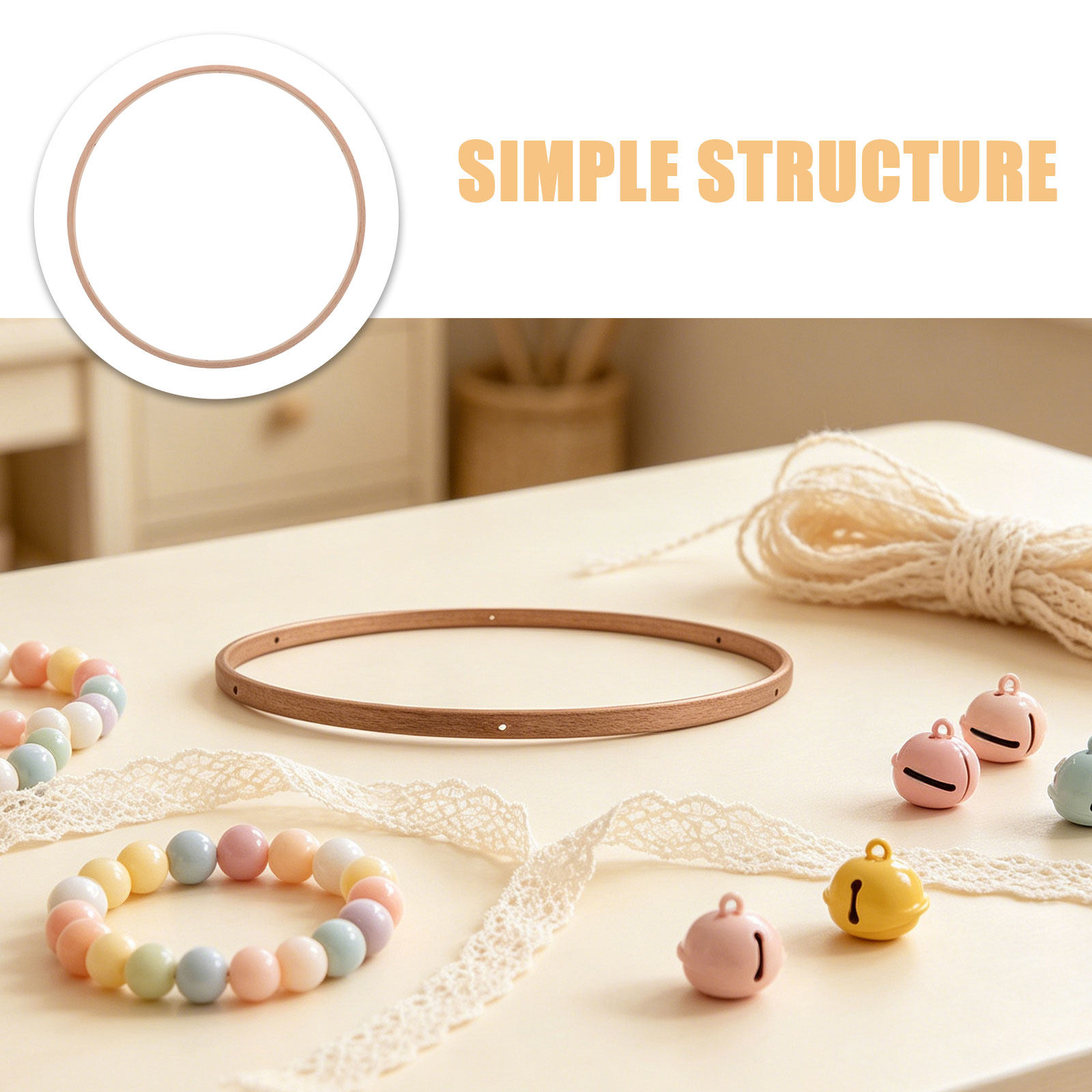 7.8 Inch Bamboo Crib Mobile Fr - đánh giá và giá Baby Nursery Frames