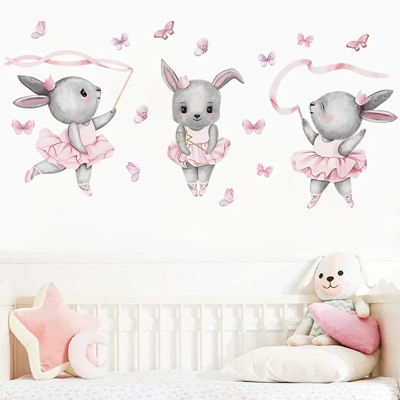 Hand-paint Ballet Bunny Rabbit - đánh giá và giá Baby Girl Nursery Quotes