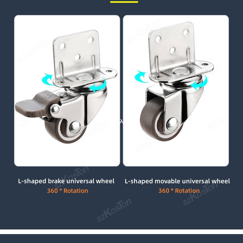 4pcs L-shaped Furniture Caster - đánh giá và giá Baby Nursery Trolley