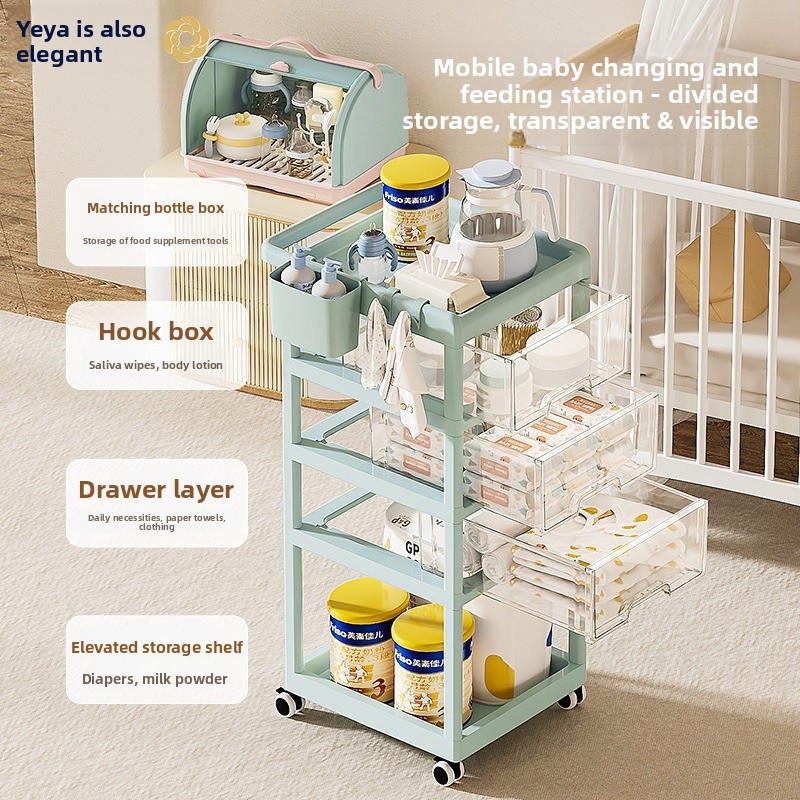 Movable Baby Storage Cart Mult - đánh giá và giá Baby Nursery Trolley