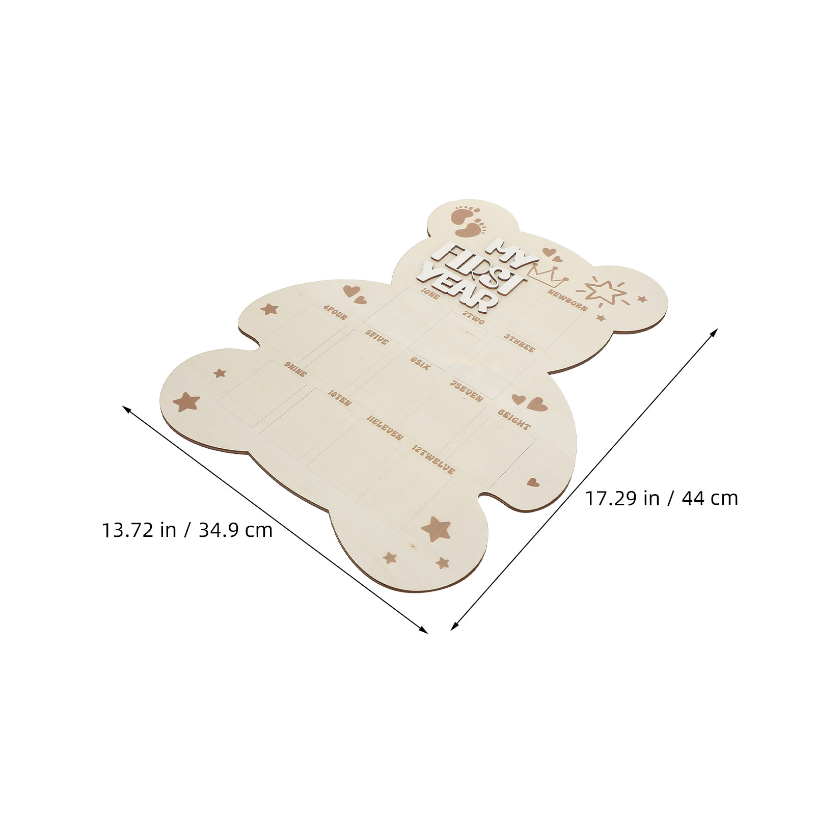 Newborn Photo Board Wooden Bab - đánh giá và giá Baby Nursery Frames