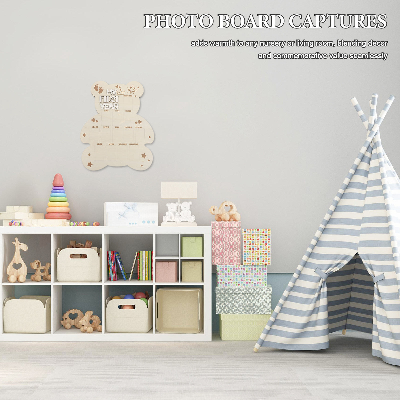 Newborn Photo Board Wooden Bab - đánh giá và giá Baby Nursery Frames