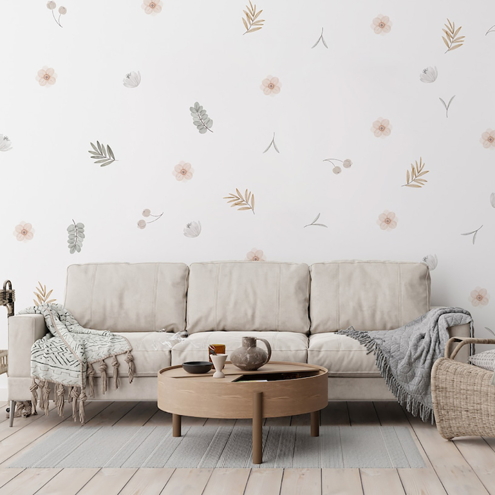 Boho Leaves Botanical DIY Wall - đánh giá và giá Baby Girl Nursery Quotes