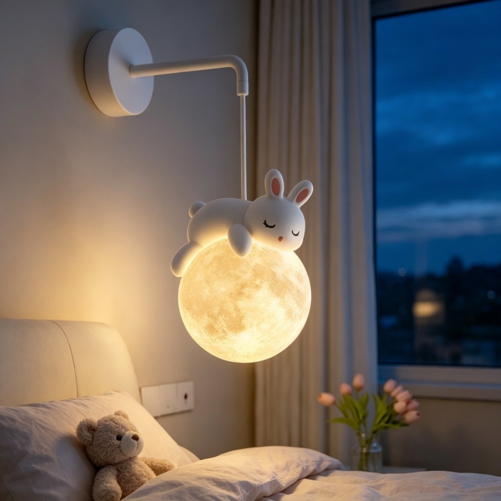 Cute Animal Wall Lamp White Ra - đánh giá và giá Baby Nursery Wall Lights