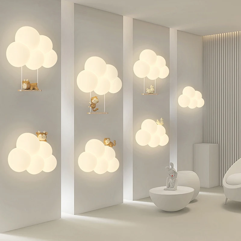 Cream Style Cartoon Creative B - đánh giá và giá Baby Nursery Wall Lights
