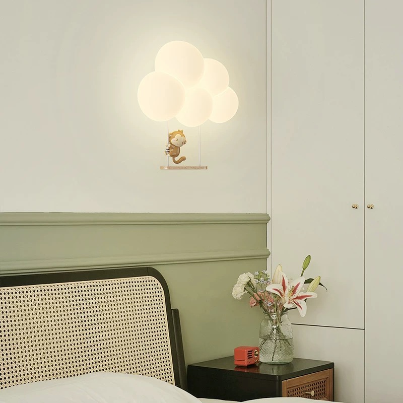 Cream Style Cartoon Creative B - đánh giá và giá Baby Nursery Wall Lights