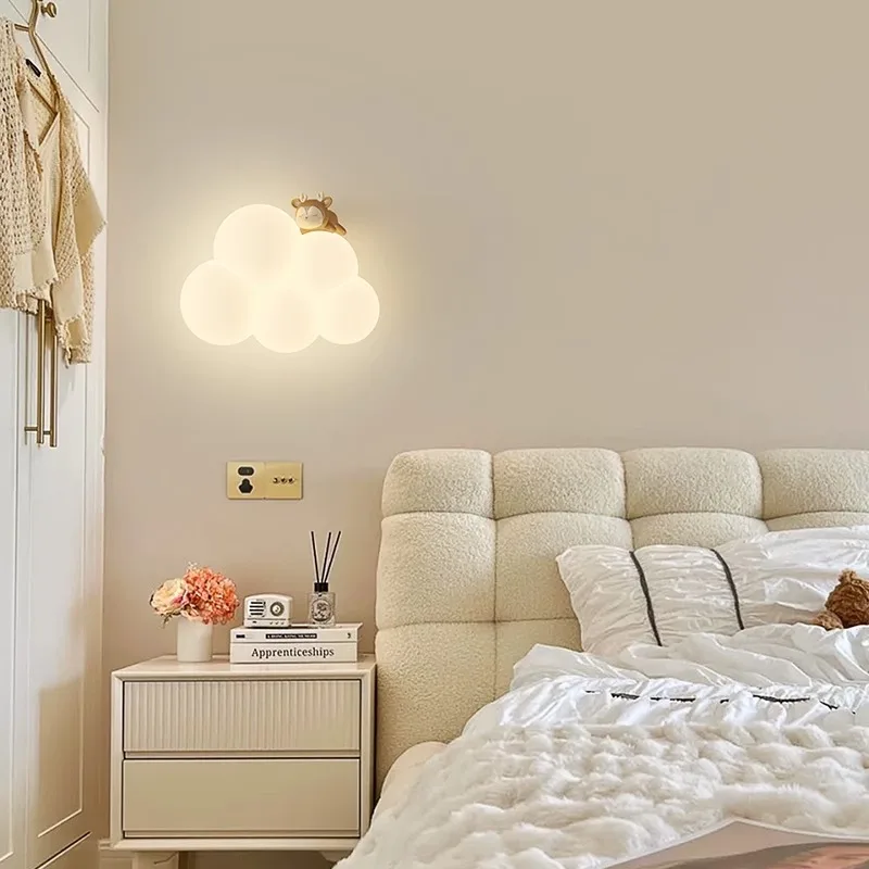Cream Style Cartoon Creative B - đánh giá và giá Baby Nursery Wall Lights